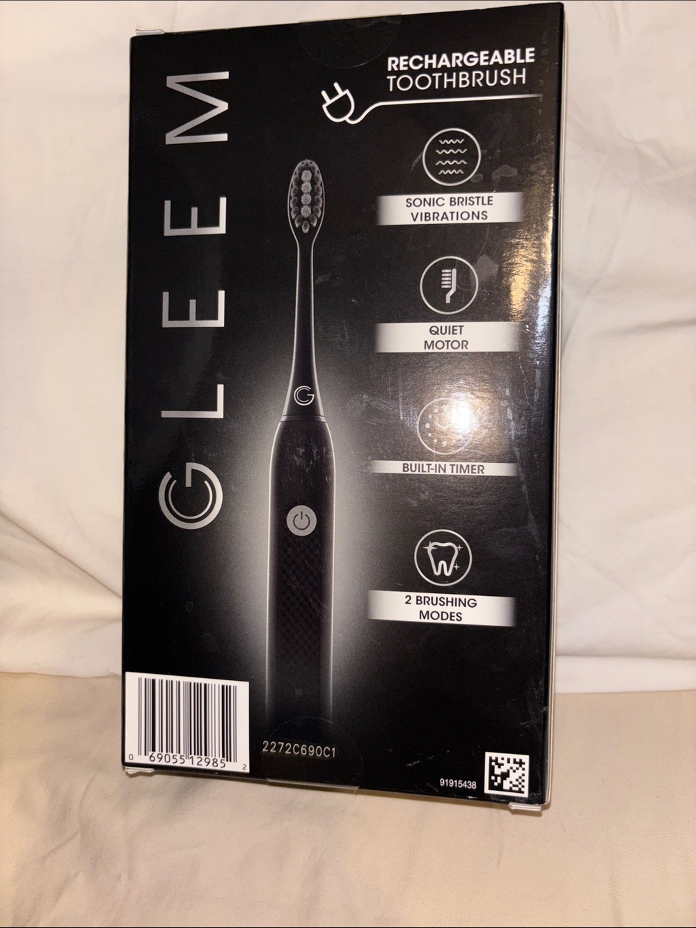Gleem Black Rechargeable Sonic Toothbrush - Picture 4 of 6